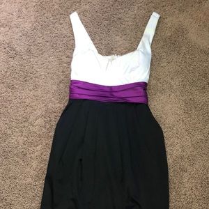 Mini-Mid Length Satin Dress